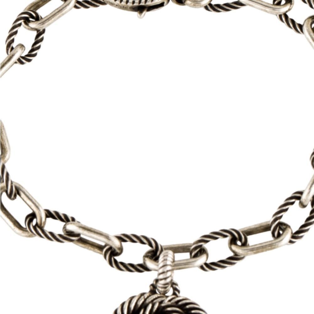 Women’s Gucci, interlocking G twisted charm sterling silver bracelet 925 Italy - Picture 5 of 12